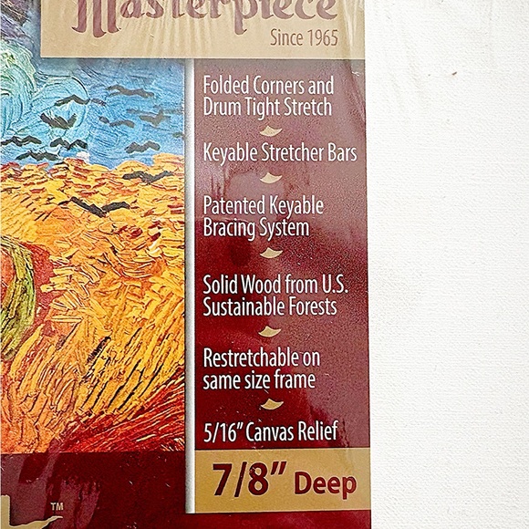 Masterpiece Vincent Pro 13x19 Stretched Canvas 7/8” Deep Acrylic Primed - Picture 3 of 4